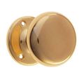 Restorers Classic Dummy Plain 2 1/4 Inch Stamped Door Set With Plain Hollow Brass Knobsimage