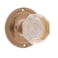Restorers Classic Passage Rope 3 1/4 Inch Forged Door Set With Octagonal Glass Knobsimage