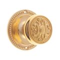 Restorers Classic Passage Rope 3 1/4 Inch Forged Door Set With Ornate Solid Core Knobsimage