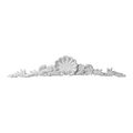 Restorers Architectural Shell Large Urethane Onlay Appliqueimage