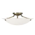 Livex Lighting Oasis 20 Inch Semi Flush Ceiling Mount Lightimage