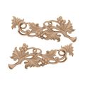 Restorers Architectural Large Grape Scroll Onlay Appliques - Pairimage