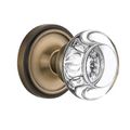 Nostalgic Warehouse Classic Rosette Interior Mortise Door Set With Round Clear Crystal Glass Knobsimage