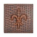 View 1 for Premier Copper Fleur De Lis Hammered Copper Square Tile