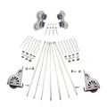 Quiet Glide Braking Rolling 20 Inch Library Ladder Hardware Kitimage