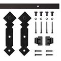 Quiet Glide Diamond Mini Double Barn Door Furniture Hardware Kitimage