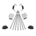 Quiet Glide Double Hook Non-Skid 20 Inch Ladder Hardware Kitimage