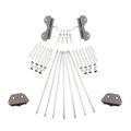 Quiet Glide Non-Skid Feet 16 Inch Ladder Hardware Kitimage