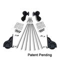 Quiet Glide Rolling Hook Library Ladder Hardware Kit - 20 Inch Ladderimage