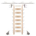 Quiet Glide Maple Library Ladder & 8 Ft Rolling Hook Hardware Kitimage