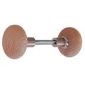 Restorers Classic Round Wooden Door Knob Setimage