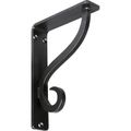 Restorers Architectural Ashford Iron Single Brace Shelf Bracketimage