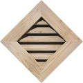 Restorers Architectural Diamond Pine Flat Trim Frame Gable Ventimage