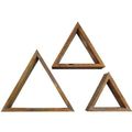 Restorers Architectural Farmhouse Triangle Open Set 3 Shadow Boxesimage