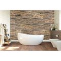 Restorers Architectural Stacked Boat Wood Mosaic Wall Tileimage