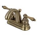 Restorers Restoration 4 Inch Centerset Lav Faucet - Metal Leverimage