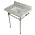 Restorers Templeton Marble Console Sink - Clear & Chrome - Squareimage