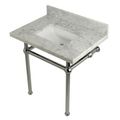 Restorers Templeton Marble Console Sink - Chrome Legs - Squareimage