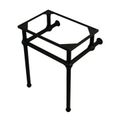 Restorers Templeton Matte Black Console Legs Only - No Topimage