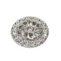 Carpe Diem Cache 1 1/4 Inch Clear Swarovski Crystal Escutcheonimage