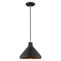 View 1 for Livex Lighting 10 1/2 Inch Cone Metal Shade Mini Pendant