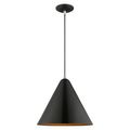 View 1 for Livex Lighting 14 Inch Cone Metal Shade Mini Pendant