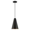 View 1 for Livex Lighting 7 3/8 Inch Cone Metal Shade Mini Pendant