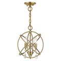 View 1 for Livex Lighting Aria Convertible Chandelier/Semi Flush Light