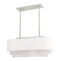 View 1 for Livex Lighting Carlisle Linear Chandelier - Off White