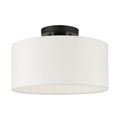 View 1 for Livex Lighting Meridian 13 Inch Black Semi Flush Light