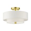 View 1 for Livex Lighting Meridian 13 Inch Double Shade Semi Flush Light
