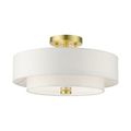 View 1 for Livex Lighting Meridian 15 Inch Double Shade Semi Flush Light