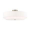 View 1 for Livex Lighting Meridian Double Shade Off White Ceiling Light