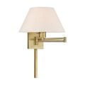 View 1 for Livex Lighting Oatmeal 13 Inch Swing Arm Wall Lamp