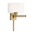 View 1 for Livex Lighting Off White 11 Inch Swing Arm Wall Lamp