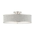 View 1 for Livex Lighting Park Ridge 18 Inch Semi Flush Light