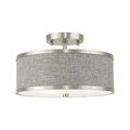 View 1 for Livex Lighting Park Ridge Gray 13 Inch Ceiling Light