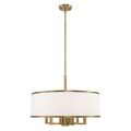 View 1 for Livex Lighting Park Ridge Off White 24 Inch 7-Light Pendant Chandelier