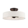 View 1 for Livex Lighting Venlo 14 Inch Oatmeal Semi Flush Light