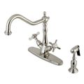 Restorers Essex KS123XBEXBS-P Two Handle Single Hole Kitchen Faucetimage