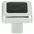 View 1 for Atlas Homewares Paradigm Black Leather Knob