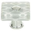 View 1 for Atlas Homewares Quatrefoil Glass Square Knob