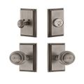 Grandeur Carre Entry Set with Circulaire Knobs - Keyed Alikeimage