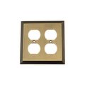 Nostalgic Warehouse Deco Double Duplex Switch Plateimage