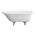 Barclay Bartlett Cast Iron Roll Top Clawfoot Bath Tubimage