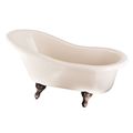 Barclay Fillmore Acrylic Bisque Double Slipper Bath Tubimage