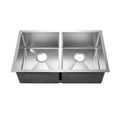 Barclay Geraldine 32 Inch Double Stainless Undermount Kitchen Sinkimage