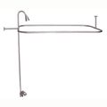 Barclay Tub Wall Mount Converto Faucet with 48 Inch Surroundimage