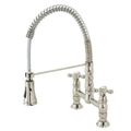 Gourmetier Heritage GS127AX Deck Mount Pull Down Spray Kitchen Faucetimage