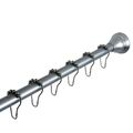 Restorers Edenscape KSR11 Straight Shower Curtain Rod with Ringsimage